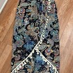 Paisley Printed Boho Wrap Skirt w/ Tassel Trims NWOT Size XS Photo 0