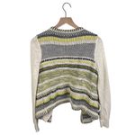Anthropologie Moth Chaux Metallic Open Front Drape Cardigan Sweater Size Medium Photo 4
