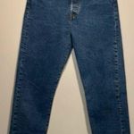 Levi's Premium- Wedgie Jeans High Rise Dark Wash Button Fly Tapered Leg- Size 27 Photo 0