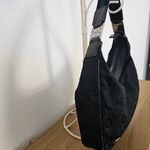 Gucci Handbag Rare Horsebit Jacquard Canvas Black Green Stripe Bag purse Photo 8