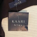 Kaari Blue  Sheer Black Ruffled Dress NWT Size XL Photo 8