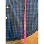 LL Bean Wrinkle Free Plaid Long Sleeve Button Down Shirt Women L Blue Green Red Size L Photo 8