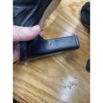 Vince  Vero Cuoio Quinn Women 11M Black Leather Slip-On Open Toe Block Heel Mules Photo 7