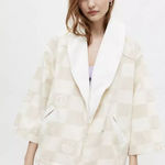 Urban Outfitters  Wide Sleeve Oversized Mushroom Checkerboard‎ Wrap Jacket XS/S Photo 0
