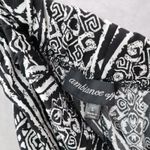 Ambiance Apparel Black White Harem Boho Geometric Print Tapered Pants L Large Photo 5