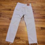 Levi's Levi’s 501 Womens 25 Light Purple Lilac Straight Frayed Rigid Jeans Denim Retro Photo 5