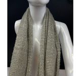 Elegant Knit Infinity Scarf Metallic Gold SKU 7047 Photo 2