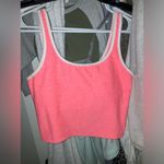Hot Pink & White Crop Tank Top Size M Photo 14