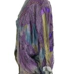 Vintage New Age Selections Lightweight Watercolor Jacket Studded Details size M Multiple Size M Photo 3