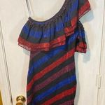 Diesel women's XXS one shoulder striped sparkle shimmer ruffle party dress NWD Photo 0