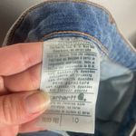 Carhartt Women’s Size 10 Denim Jean Shorts Blue Workwear Modest Casual Photo 4