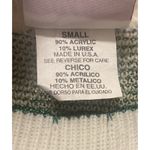 Holiday Time VTG Christmas Sweater S Mistletoe Glitter Ornaments Holiday Bow Gold Green Photo 5