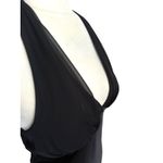 Vintage BMoss Dress Black Midi Halter Dress 6 Babydoll Y2K Whimsigoth Goth Hoco Photo 7