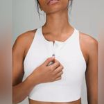 Lululemon  NWT Energy High Neck LL sports Bra Zipper Blue Size 6 Photo 1