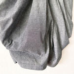 Rhapsody  Strapless Gray Bubble Hem Dress with Rosette Detail | Small Photo 4