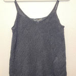 Banana Republic Women’s Linen-Blend Cropped Sweater Black Tank Top Size M Photo 0