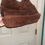 Mercedes Benz Rare Classic Brown Suede Leather Satchel Hand/Shoulder Bag Photo 2