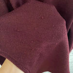 Entro Women’s maroon long sleeve sweater v-neck bodysuit Large Photo 3