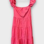 NWT Staud elio dress in pink plumeria Size 12 Photo 1