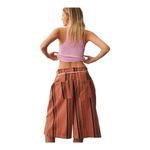 NWT Anthropologie Striped Pilcro Cropped PJ Oversized Wide Leg Pant Size XXS Photo 4