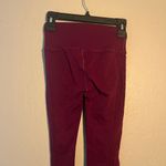 Fabletics  Burgundy High Waisted Straight Leg Workout Leggings SZ M Butt Lift Photo 5