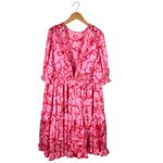 Ivy City Co Women’s Half Sleeve Maxi Dress Pink With Red Bows Ruffles Princess Size 1X Photo 14