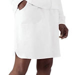 Denim & Co New Active French Terry Skort Built-In Shorts White Petite Size 3X Photo 0