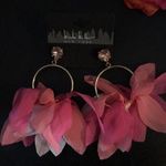 Nicole Miller  Ombre Pink silk and stone earrings Photo 0