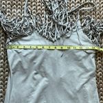 Decree NWT Gray Suede Feel Fringe Mini Tank Dress Photo 4