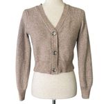 Sincerely Jules Button Cardigan Tan Photo 0