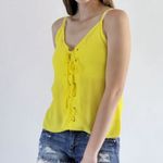 Lace Up Sleeveless Top‎ Yellow Photo 7