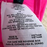 Aqua Green  Women's Plus Size Pink Keyhole Tankini Top - Size 1X - NWT Photo 1