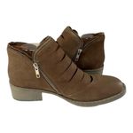 Gentle Souls  Kenneth Cole Bootie Womens 8.5M Bailey Ankle Brown Leather Side Zip Photo 2