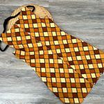 Vintage 90’s does 70’s geometric diamond browns mini‎ dress clueless spice girls Size 4 Photo 4
