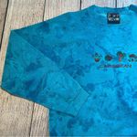 Vintage 90s Caribbean Sweater Adult Medium Blue Pullover Retro Watercolor Nature Photo 6