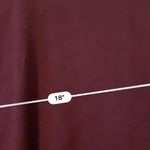 PINK - Victoria's Secret Maroon Lace Up Pullover Sweatshirt Photo 3