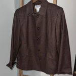 Pendleton  Dark Brown Button-Up blazer 100% virgin wool Photo 0