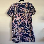 Adidas  Originals Tie Dye T-Shirt‎ Dress Logo Graphic Navy Pink Size XS Photo 5