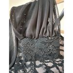 Onyx Nite Black Lace Overlay Sequin Embellished Cocktail Dress Size 6  Wedding Photo 2
