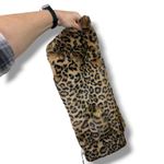 Apparis NWT Jasper Plush Leopard Print Black Brown Faux Fur Thread Through Scarf Photo 8