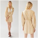 💕SISTER JANE💕 Honey Gingham Mini Dress ~ Primrose/ Yellow Small S NWT Photo 4