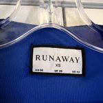 Runaway Mirage Royal Blue Long Sleeve Open Back Midi Dress XS Photo 4