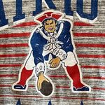 NFL  Apparel Patriots Grey Logo Long Length Tee Size Small Photo 2