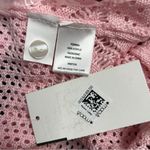 Crave fame Crochet Fringe Crop Top Womens Size Large Boho Kawaii Pastel Festival Photo 7