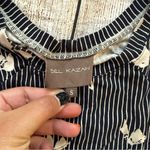 Anthropologie Bell Kazan size small black white stripe floral print maxi dress Photo 6