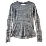 Lululemon Size 8 Runderful Long SleeveSpace Dye Camo White Silver Spoon Slim Fit Photo 2