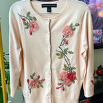Josephine Chaus  pale pink cardigan size Small Photo 0