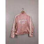 Capulet Anthropologie  Pink Satin Bomber Jacket Nowhere Fast Photo 1