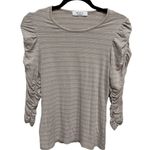 Bailey 44 Scrunch Sleeve 3/4 Length Long Sleeve Striped Size Small Photo 0