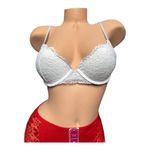 H&M  womens 34B white lace push-up bra Photo 1